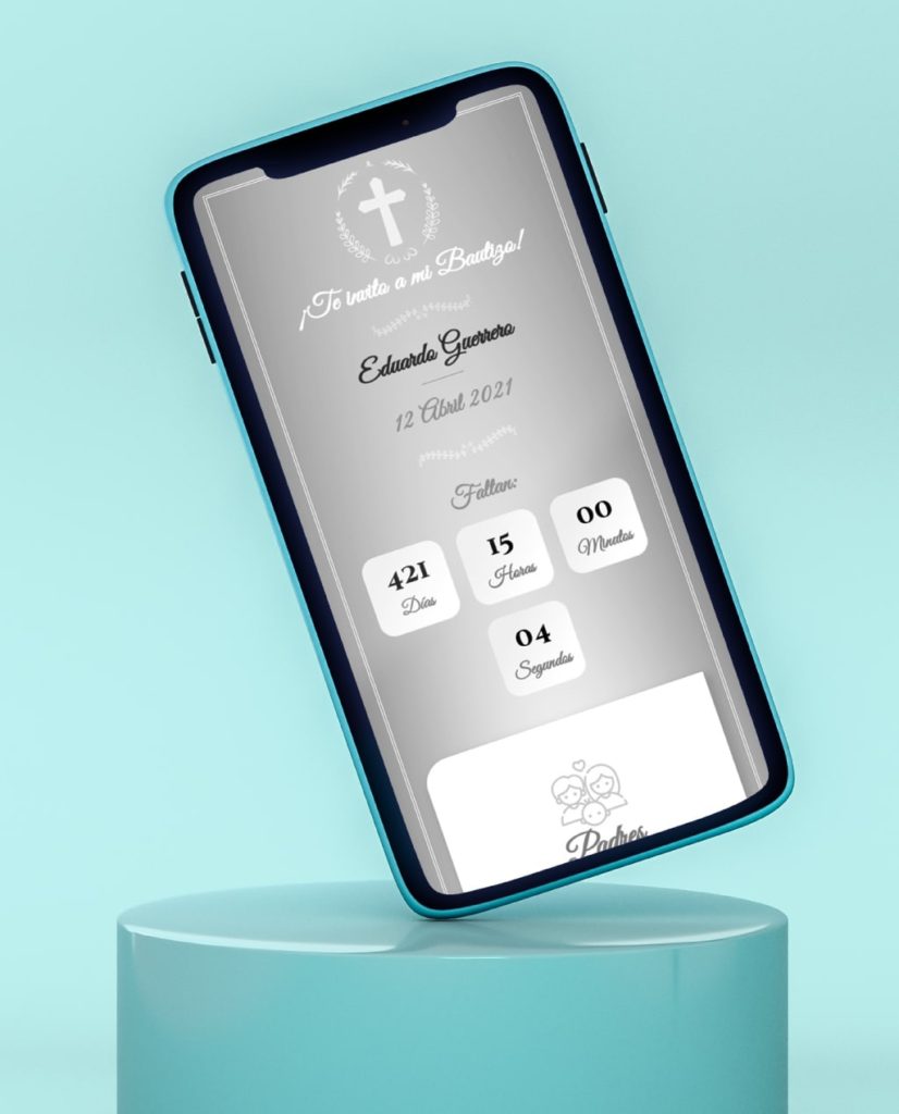 invitaciones digitales para bautizo