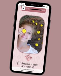 invitaciones digitales para xv años