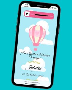 Invitaciones digitales de bautizo