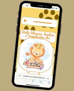 Invitaciones digitales de bautizo