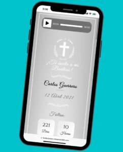 Invitaciones digitales de bautizo