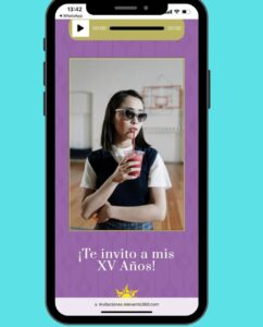 Invitaciones digitales de xv años