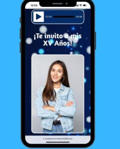 Invitación digital de quince años